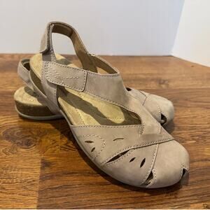 Earth Origins Birdine Leather Fisherman Sandal Taupe 8.5N NWT Summer Comfort